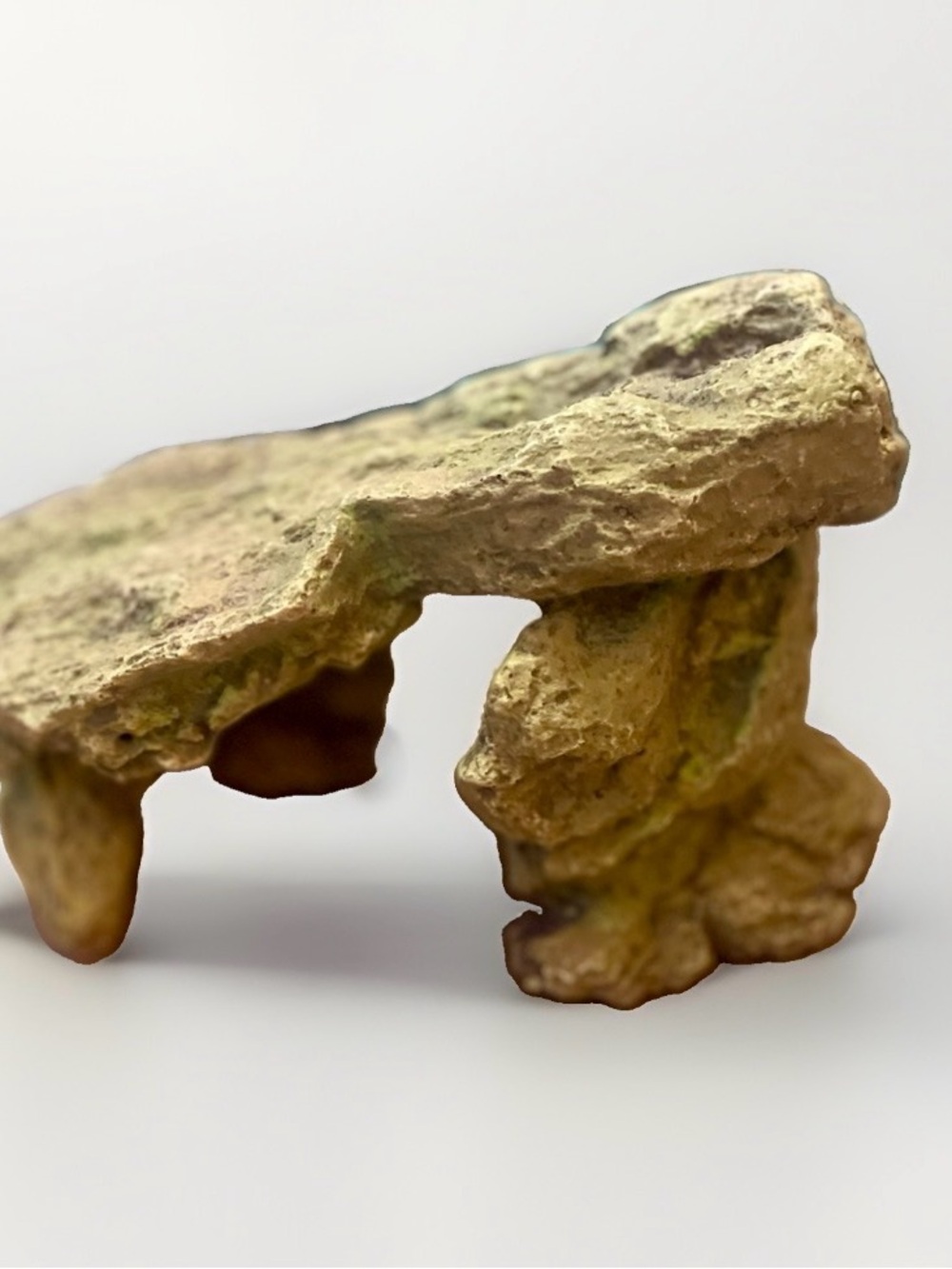 Medium Rock Arch Cave Hideout Aquarium Ornament in Natural Brown/Green